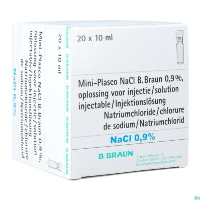 Mini plasco nacl 0,9 % amp20x10ml