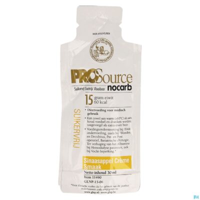Prosource nocarb sinaasap.cr15g eiwit zakje 30ml