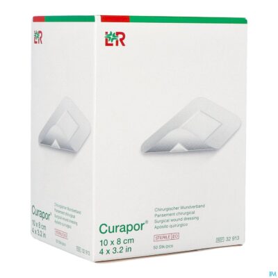 Curapor verb chirurg. steriel 8cmx10cm 50 32913