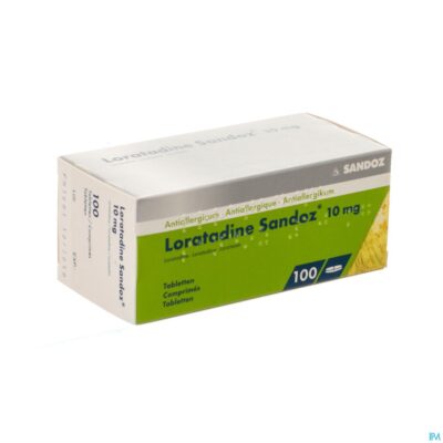 Loratadine sandoz comp 100 x 10mg
