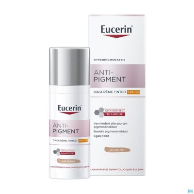 Eucerin a/pigment dagcreme tinted ip30 medium 50ml