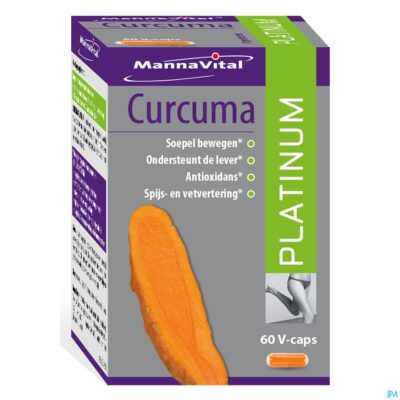 Mannavital curcuma platinum v-caps 60