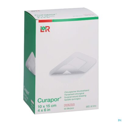 Curapor verb chirurg. steriel 15cmx10cm 50 32914