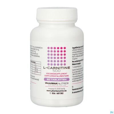 L carnitine 500 comp 60 pharmanutrics