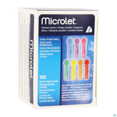 Ascencia microlet lancetten ster gekleurd 100