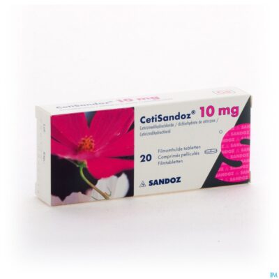 Cetirizine sandoz comp 20 x 10mg-4