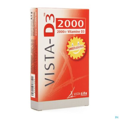 Vista d3 2000 smelttabletten 60
